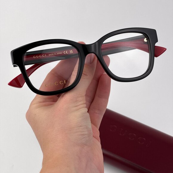 Gucci Women’s Eyeglasses – Black Square Frame | GG1863O 001 | NEW & AUTHENTIC - Picture 1 of 9